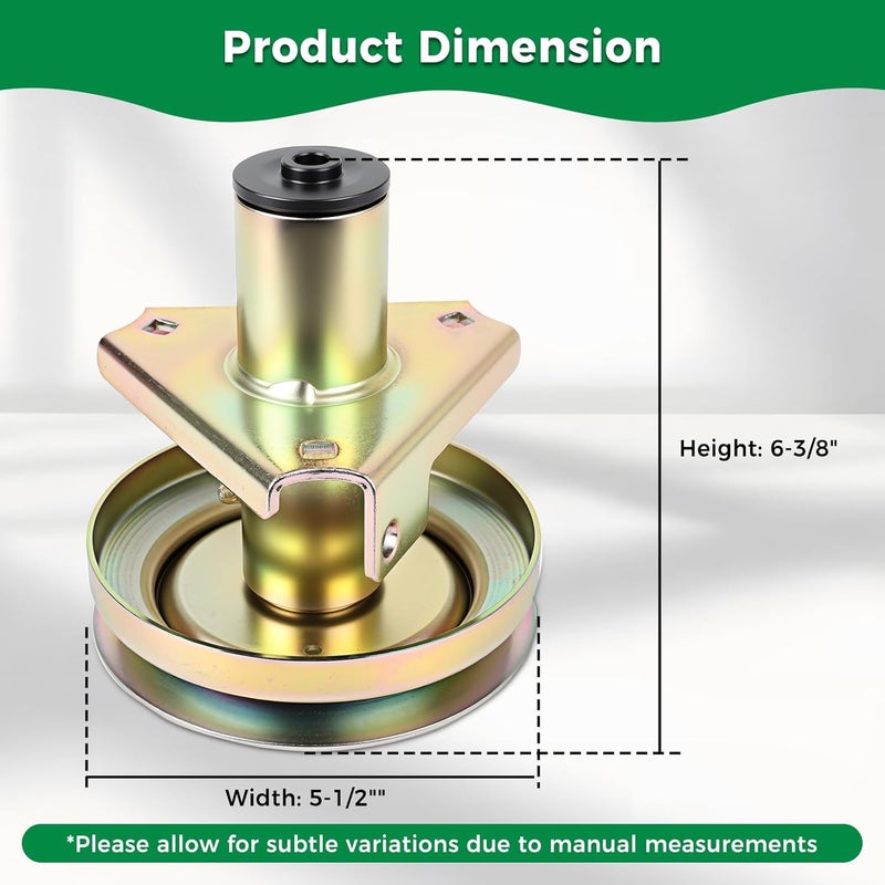 wyevee AM128048 AM126112 Spindle Assembly, Compatible with John Dee re LT155 LT133 LT150 LT160 LT166 LT180 Lawn Tractor, Deck Spindle-2 Pack - Image 2